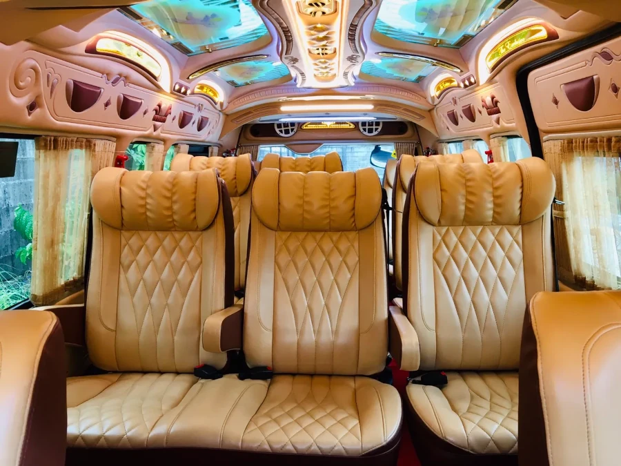 Phuket Golf Leisure private VIP hi-top mini-van for golf transfers.