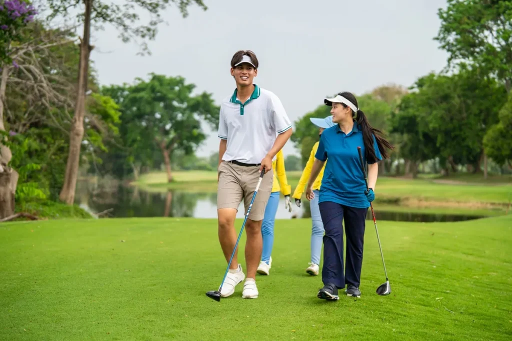 Professional golf caddy service at Phuket golf courses in Thailand